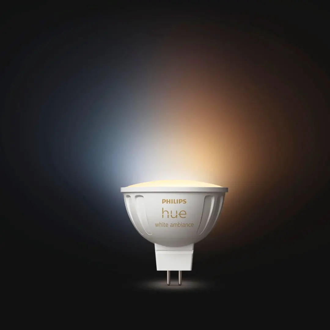 Philips Hue White Ambiance GU5.3 Spotjes - 4 Stuks - Mat Glas - 5.1W