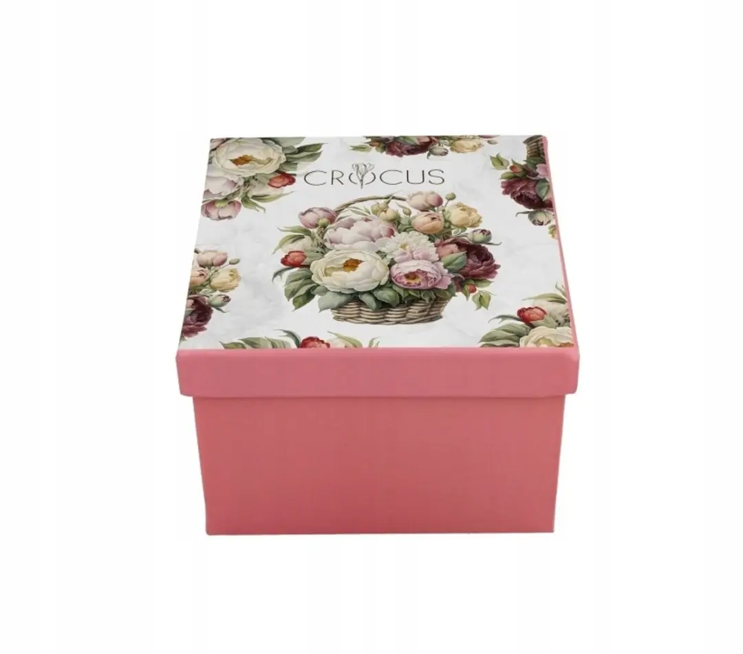 Duo Porseleinen Koffieset Pioenen & Bloemenmandjes - 250ml - 2 Stuks