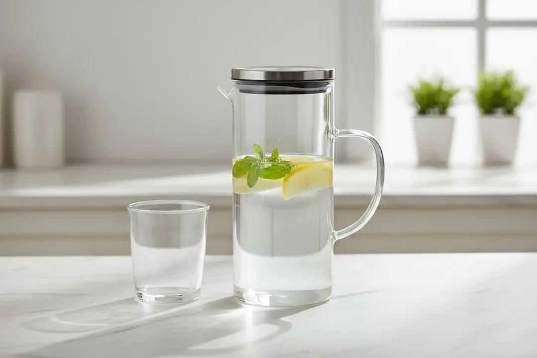 Alpina Glazen Waterkan 1,3L - Transparant