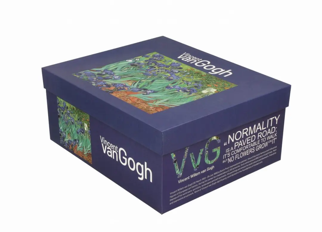 Van Gogh Irissen Kopjes met Schotels - 270ml - Multicolor