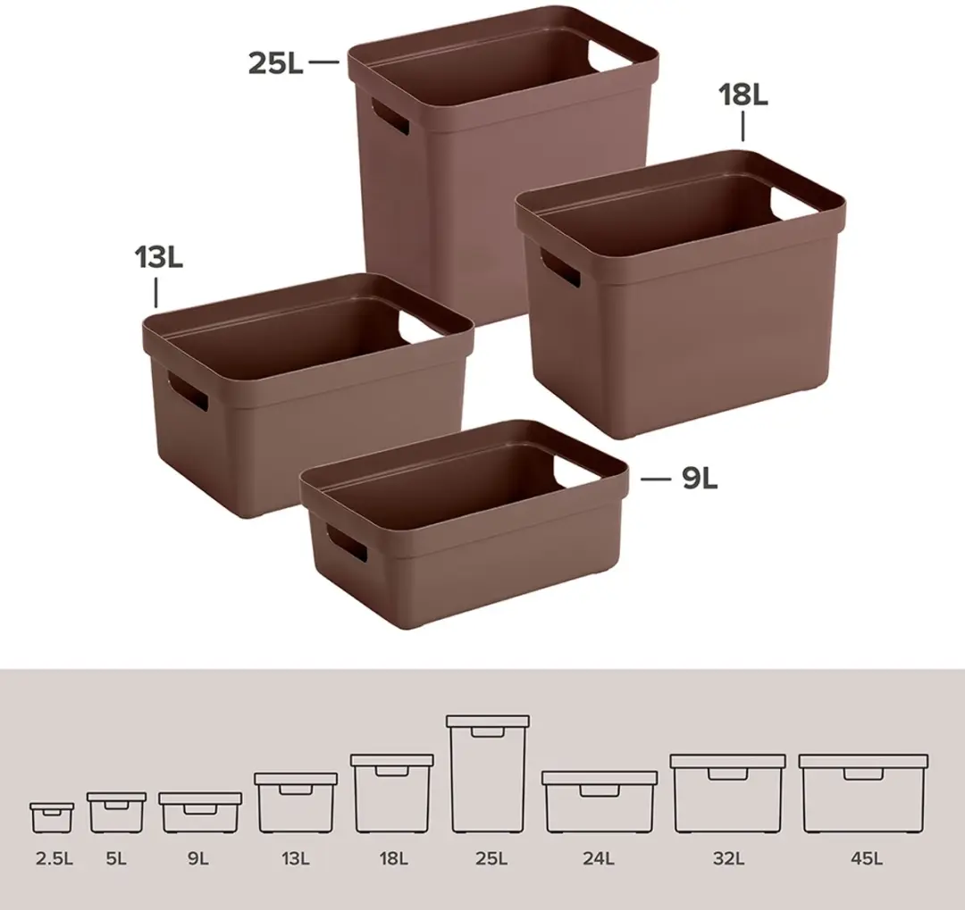 Sunware Sigma Home Opbergbox 13L - Bruin