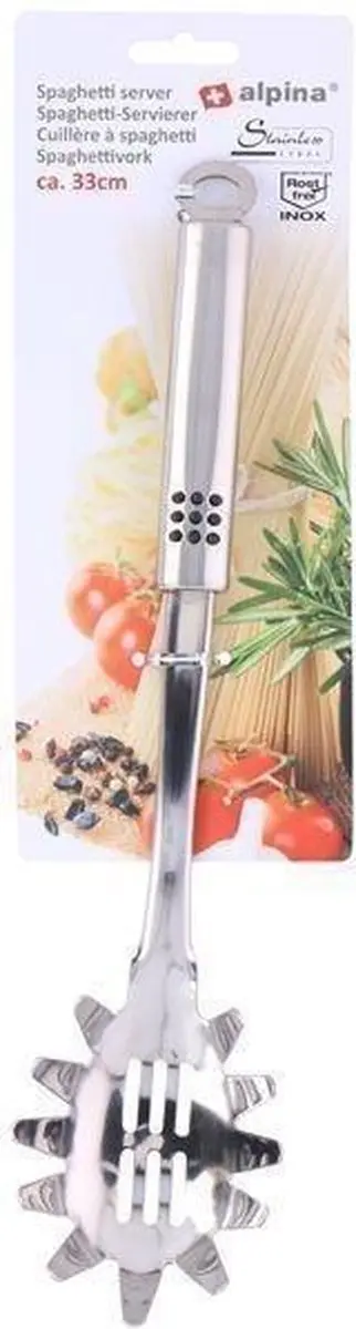 Alpina Spaghettivork 33cm - Zilver
