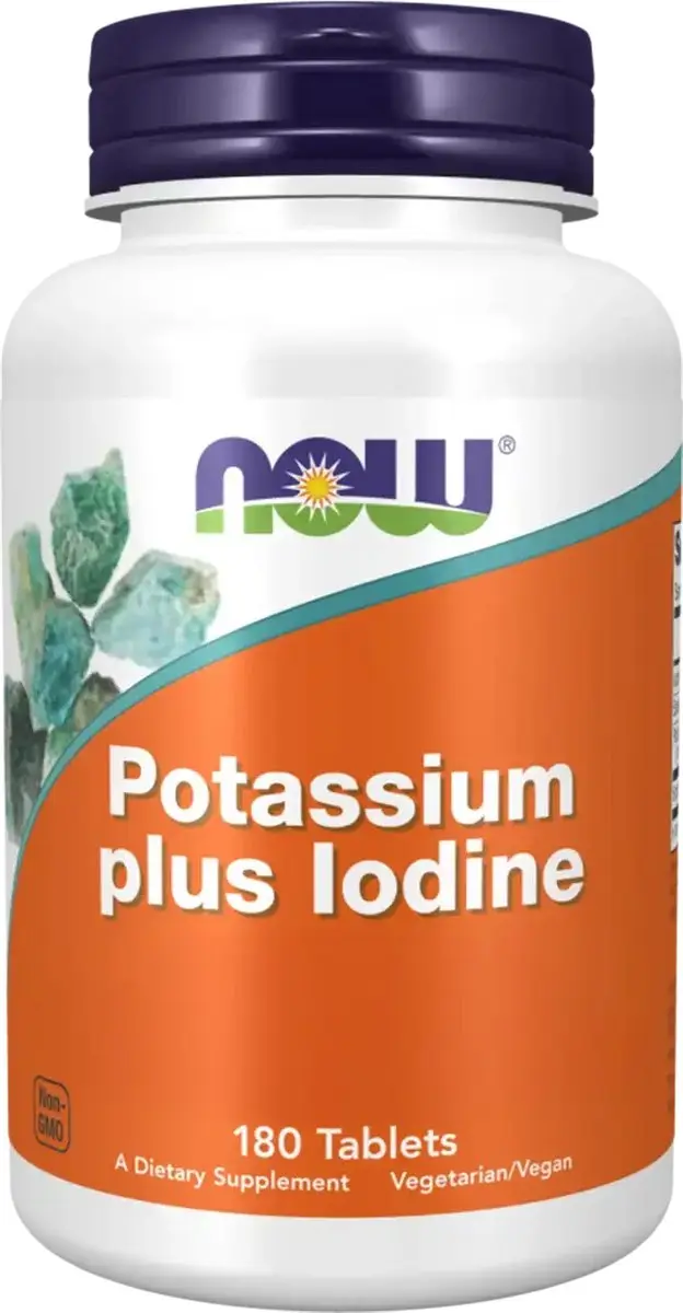 Now Foods Jodium & Kalium 180 Tabletten