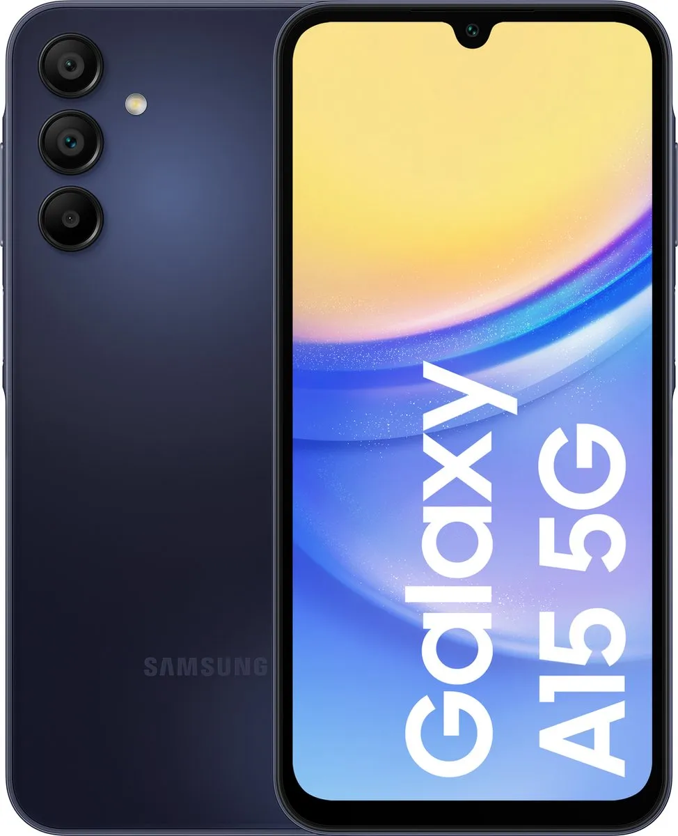 Samsung Galaxy A15 5G 128GB - Blue Black Bundel