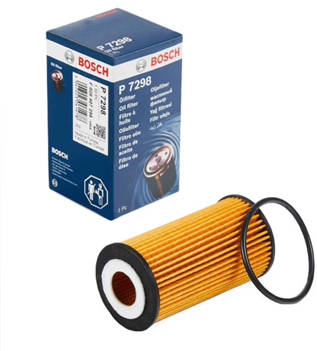 Bosch Oliefilter P7298 - o.a. Ford Focus/Transit