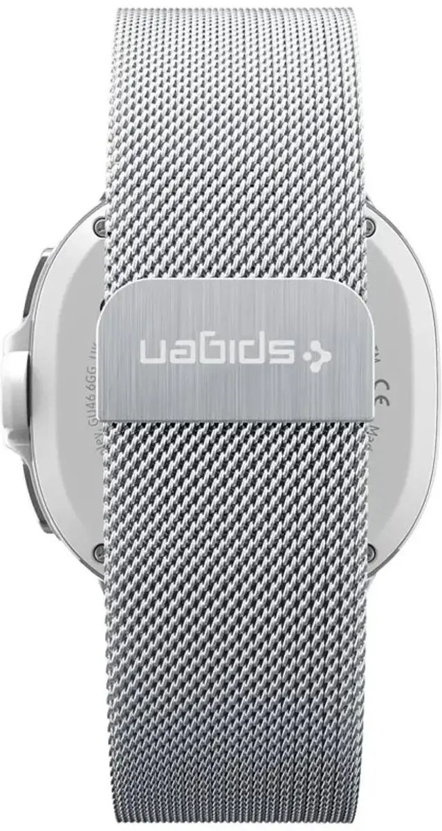 Spigen Metal Fit Bandje Zilver - Samsung Galaxy Watch 8/9