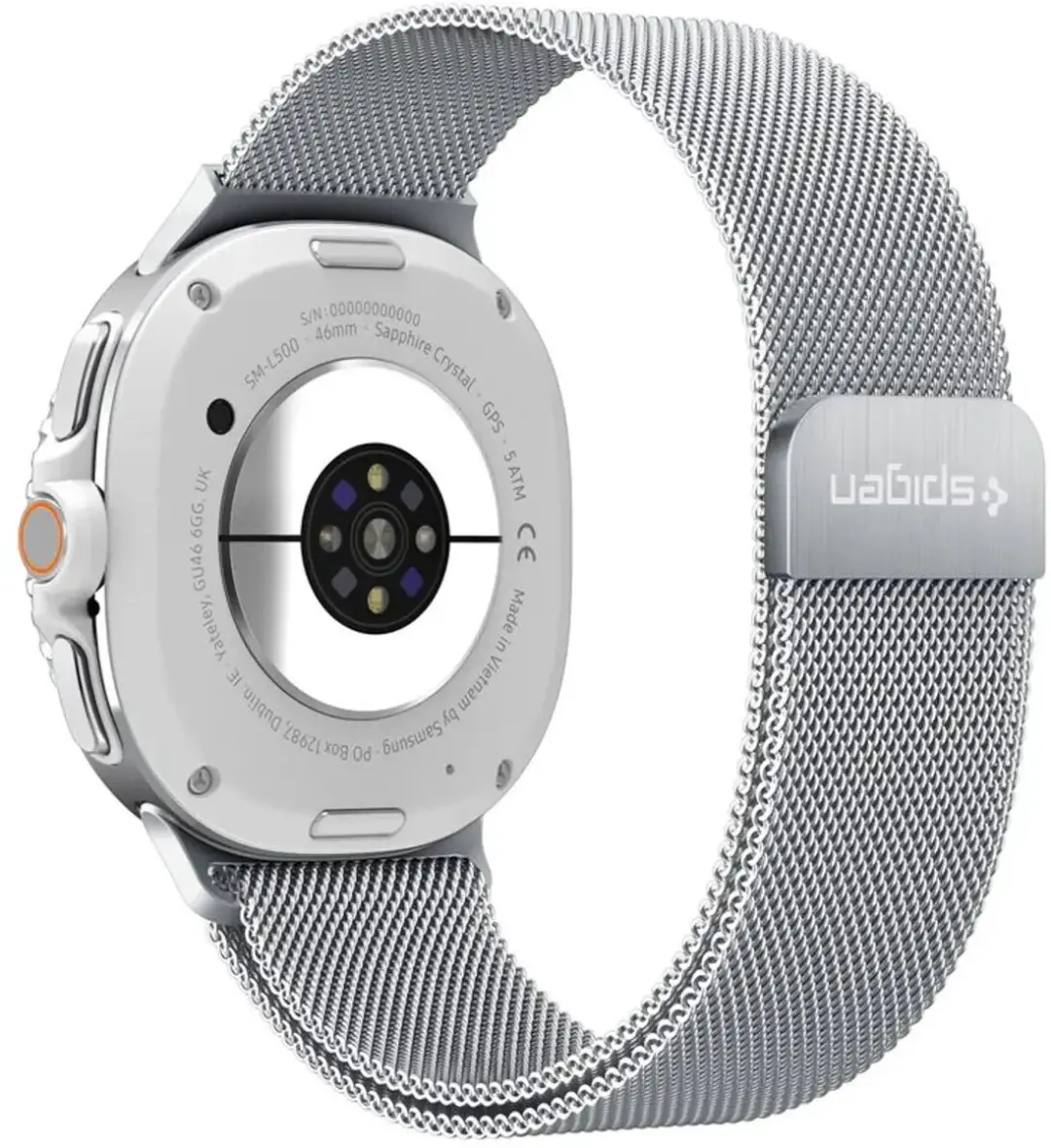 Spigen Metal Fit Bandje Zilver