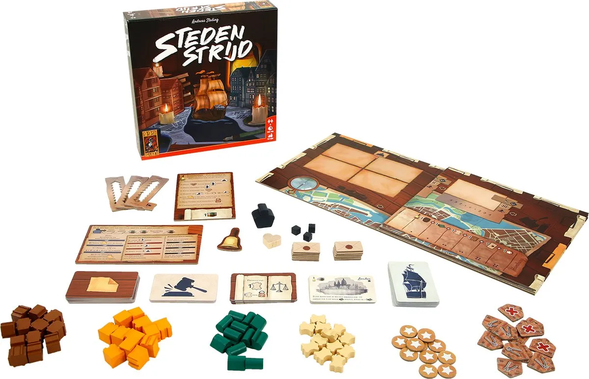 999 Games Steden Strijd Tactisch Bordspel 999-STS01 - 2 Spelers - afbeelding 6 van 6