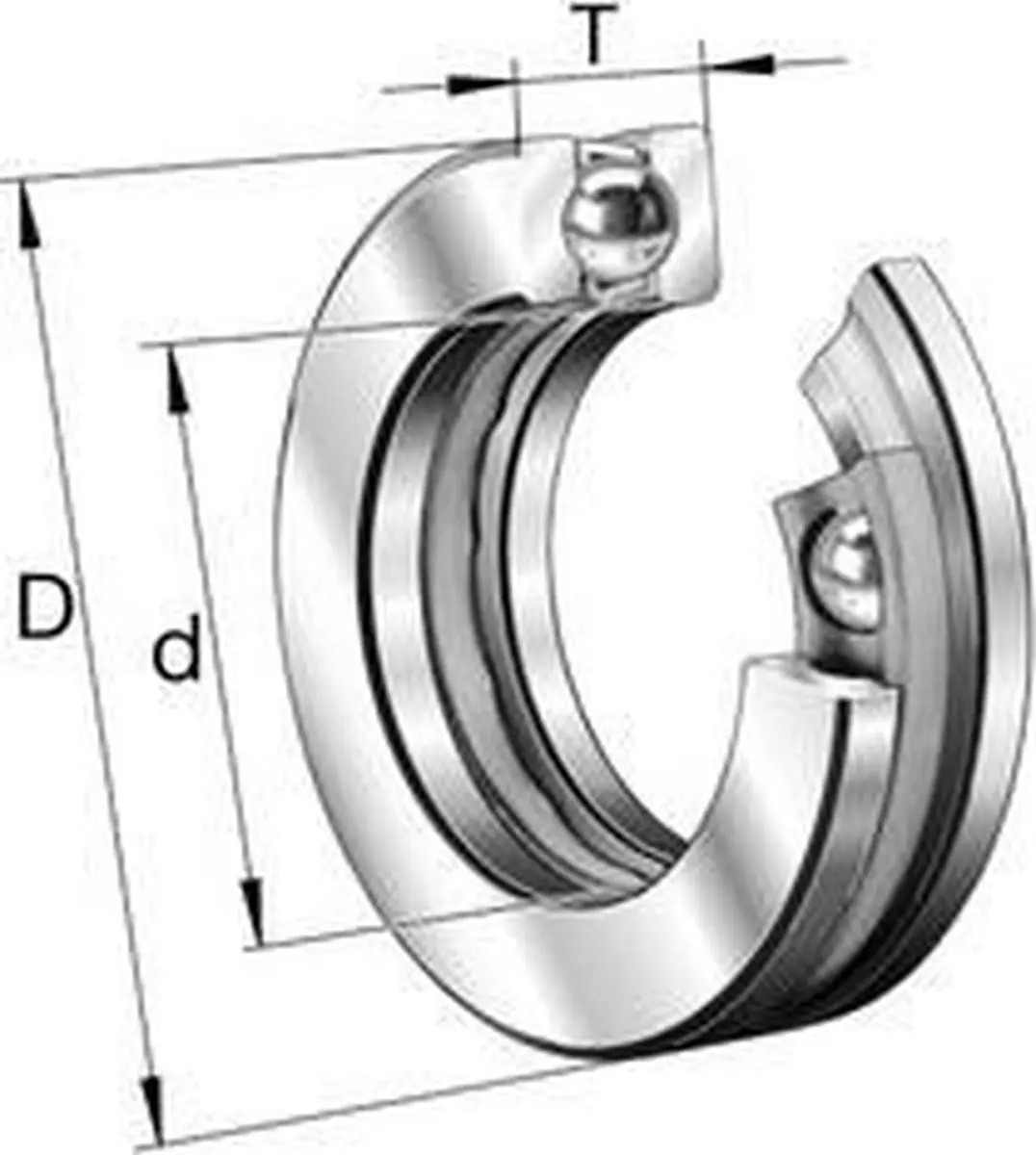 SKF 51106 Kogellager - Wasmachineonderdeel
