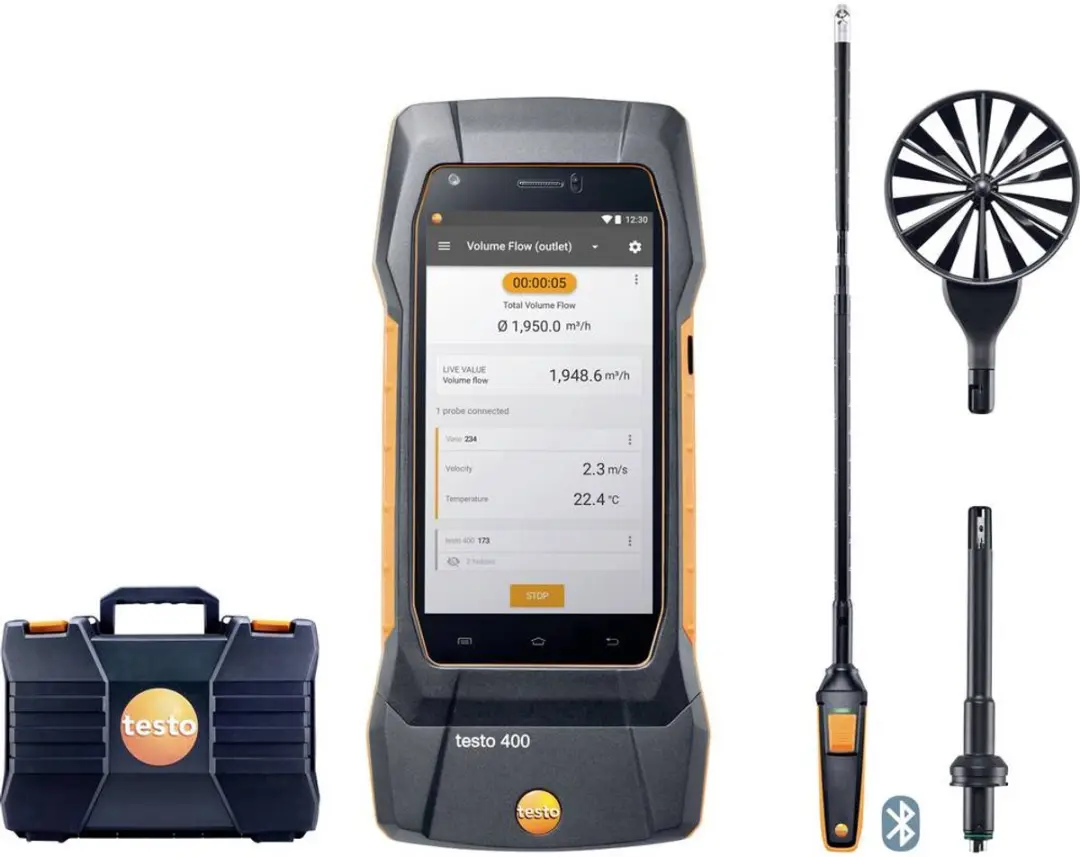 Testo 400 Strömungs-Set Milieumeetset