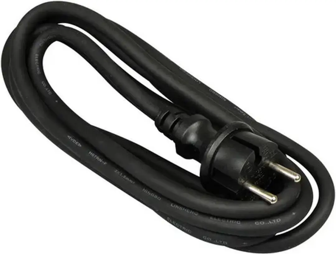 Perel Gereedschapsnoer H07RN-F 2x1.5mm² 5m - Zwart - afbeelding 2 van 2