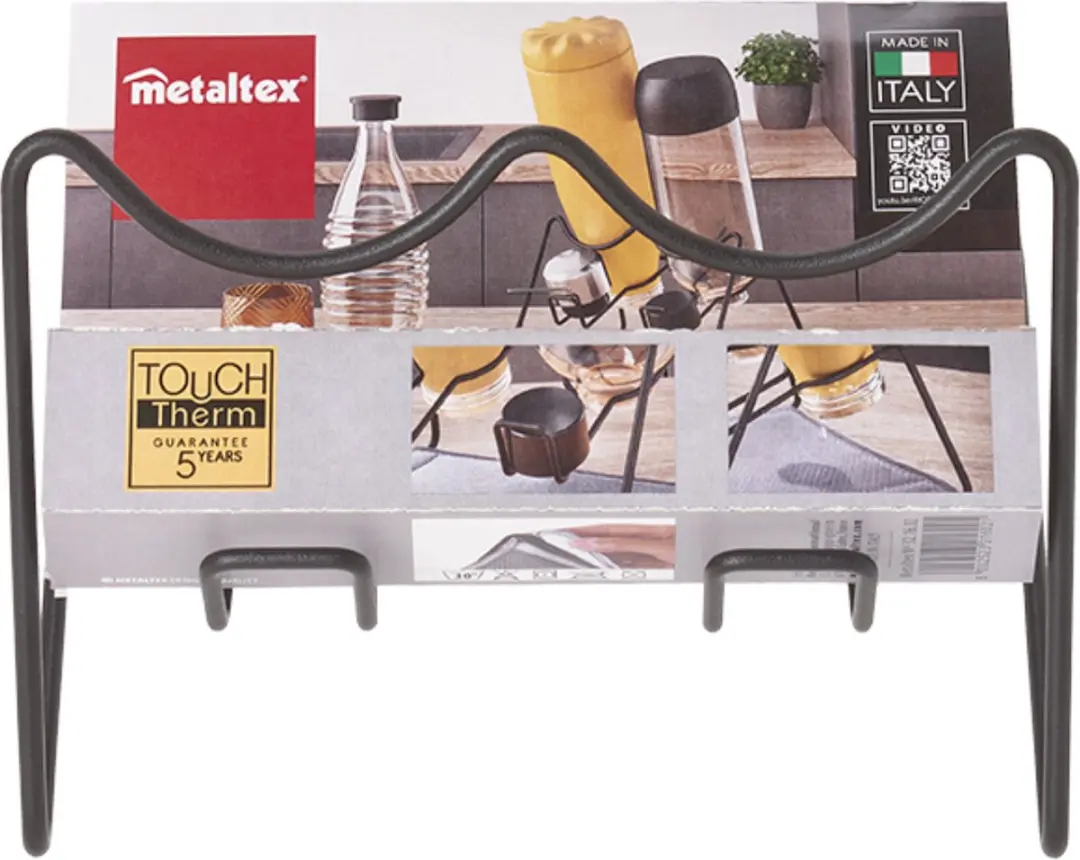 Metaltex Sodatex 2 Afdruiprek - 2 Flessen - Zwart - afbeelding 6 van 6