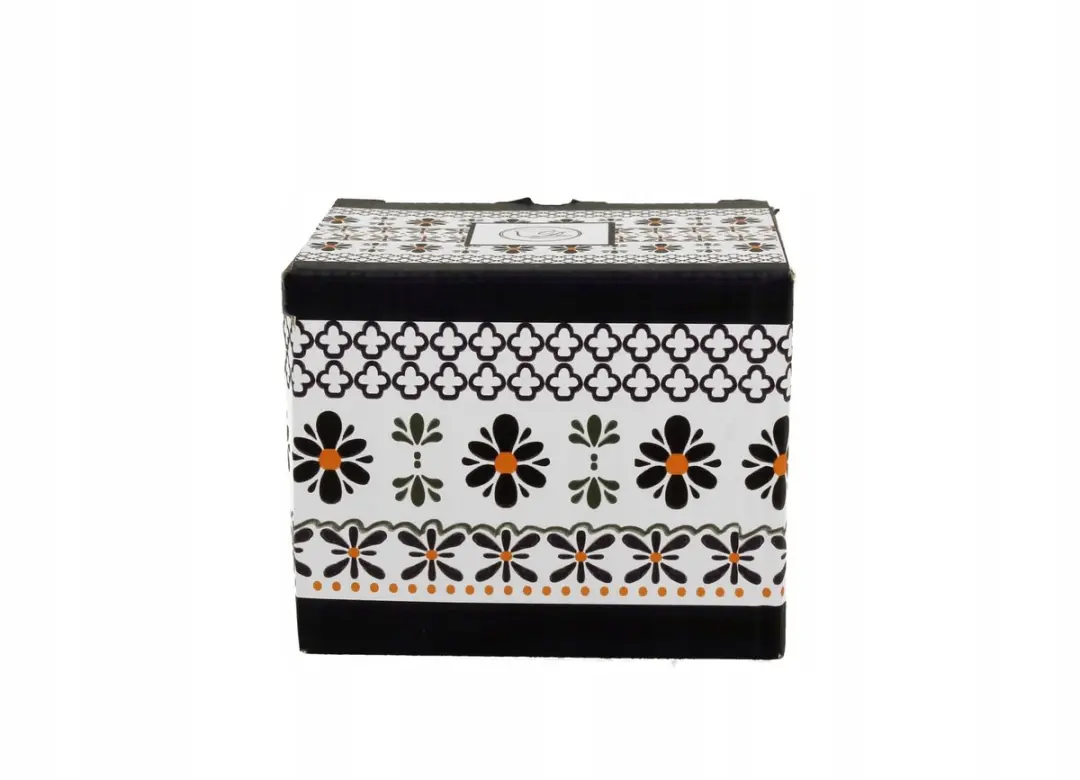 Duo Retro Mok Indigo 500ml - Porselein Bloemmotief