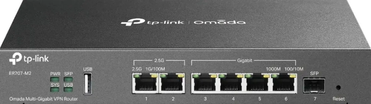 TP-Link ER707-M2 Router - 6x LAN, 1x WAN, 1x USB