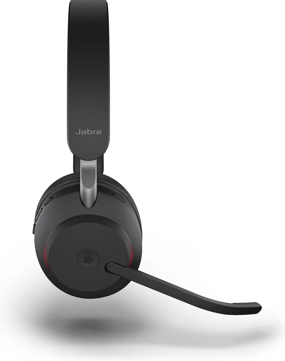 Jabra Evolve2 65 MS Stereo Bluetooth Headset - USB-C - Zwart - afbeelding 2 van 6
