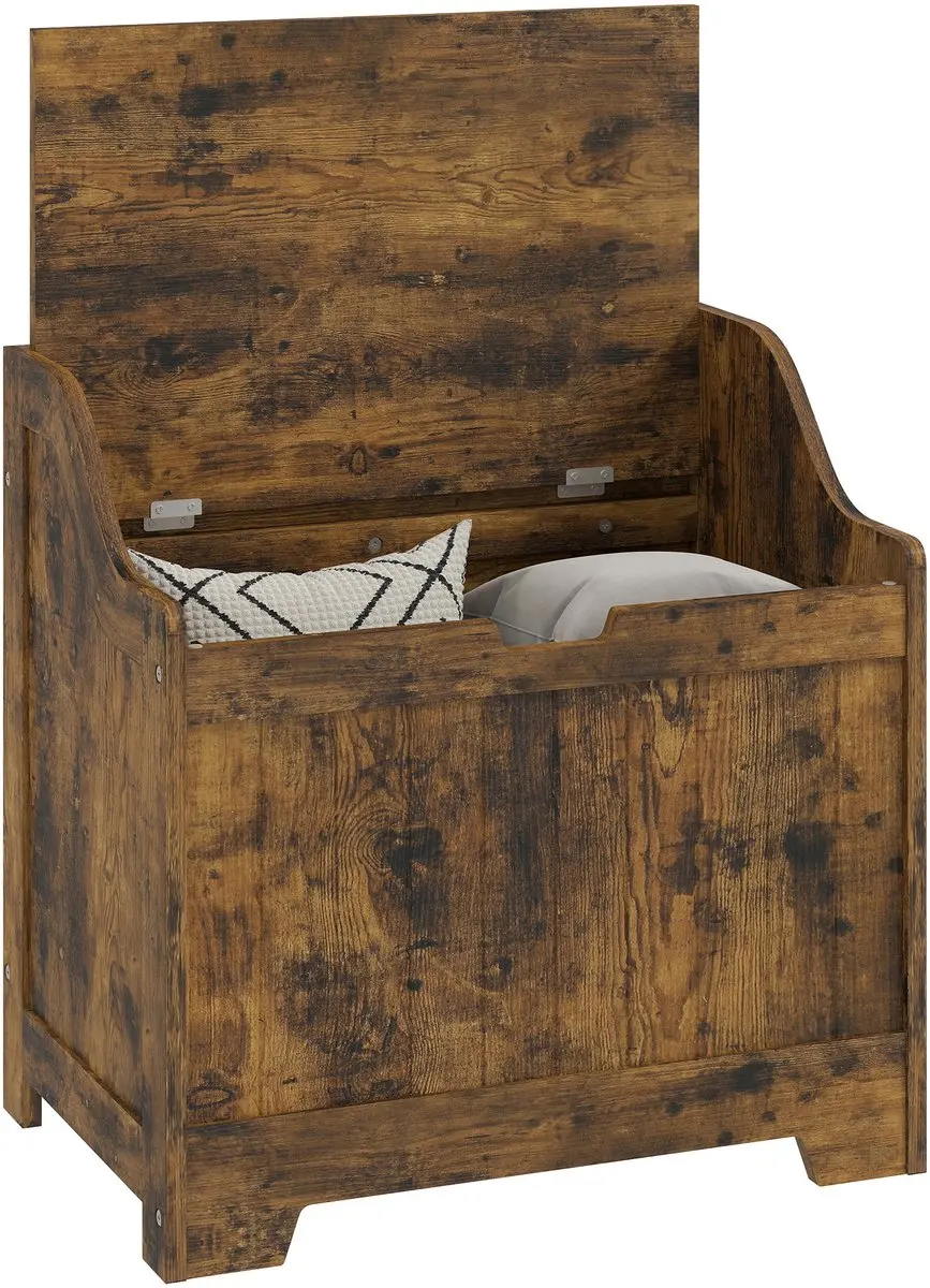 ECTEATOY Houten Opbergkist 56,5x38x56cm