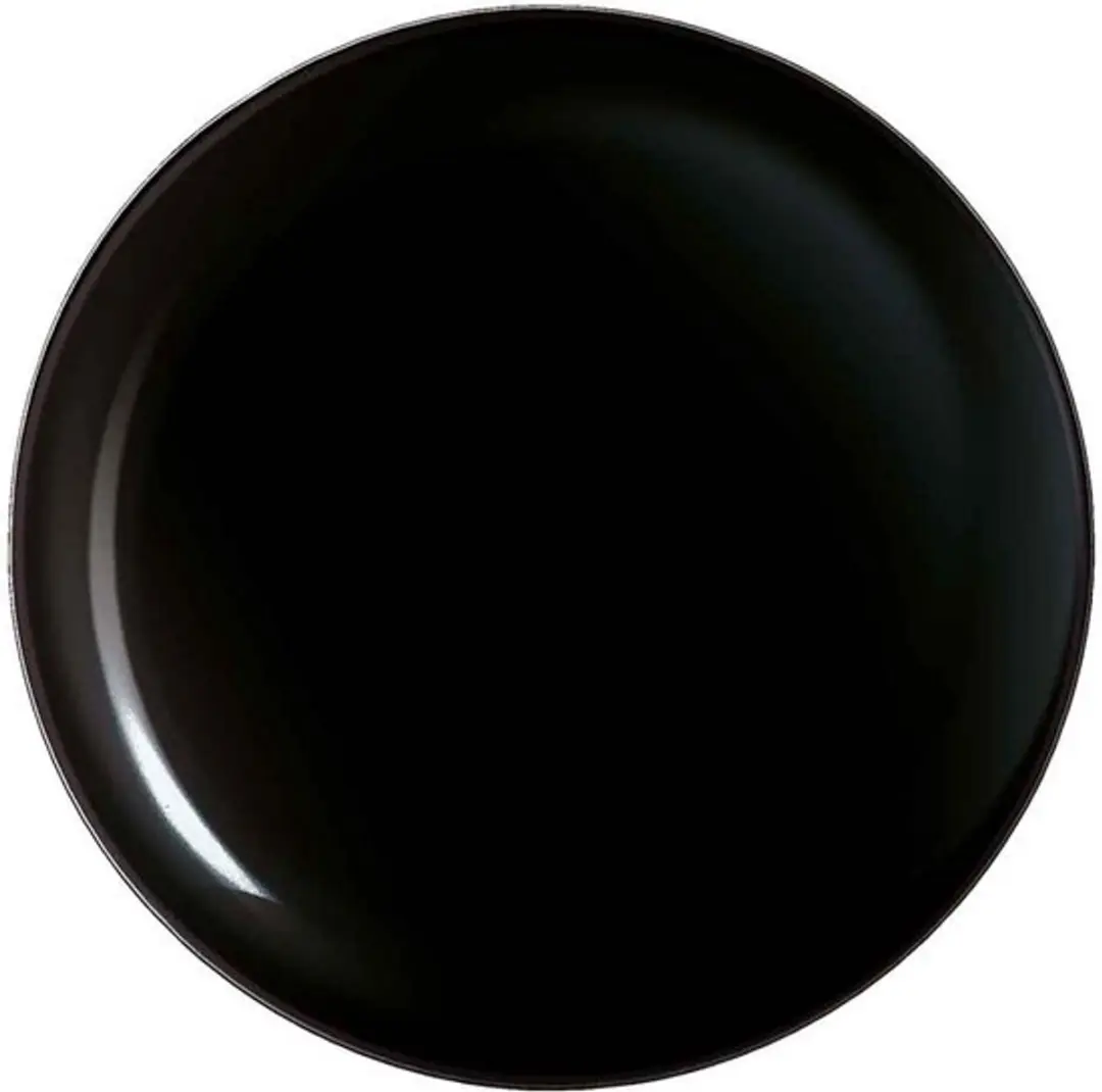 Arcoroc Evolutions Black Plat Bord D25cm