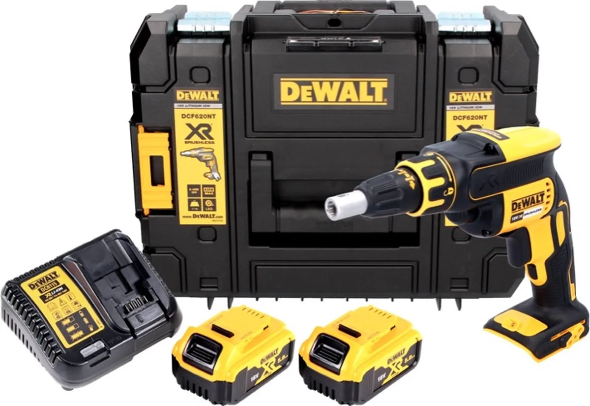 DeWalt DCF620P2 Accu-schroevendraaier 18V 30Nm - 2x 5,0Ah + Oplader + TSTAK - afbeelding 4 van 5