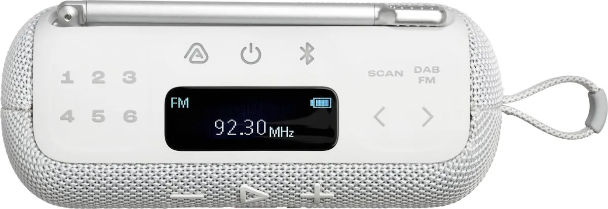 JBL Tuner 3 JBLTUNER3WHT Draagbare DAB/FM-radio - Bluetooth - IP67 - Wit