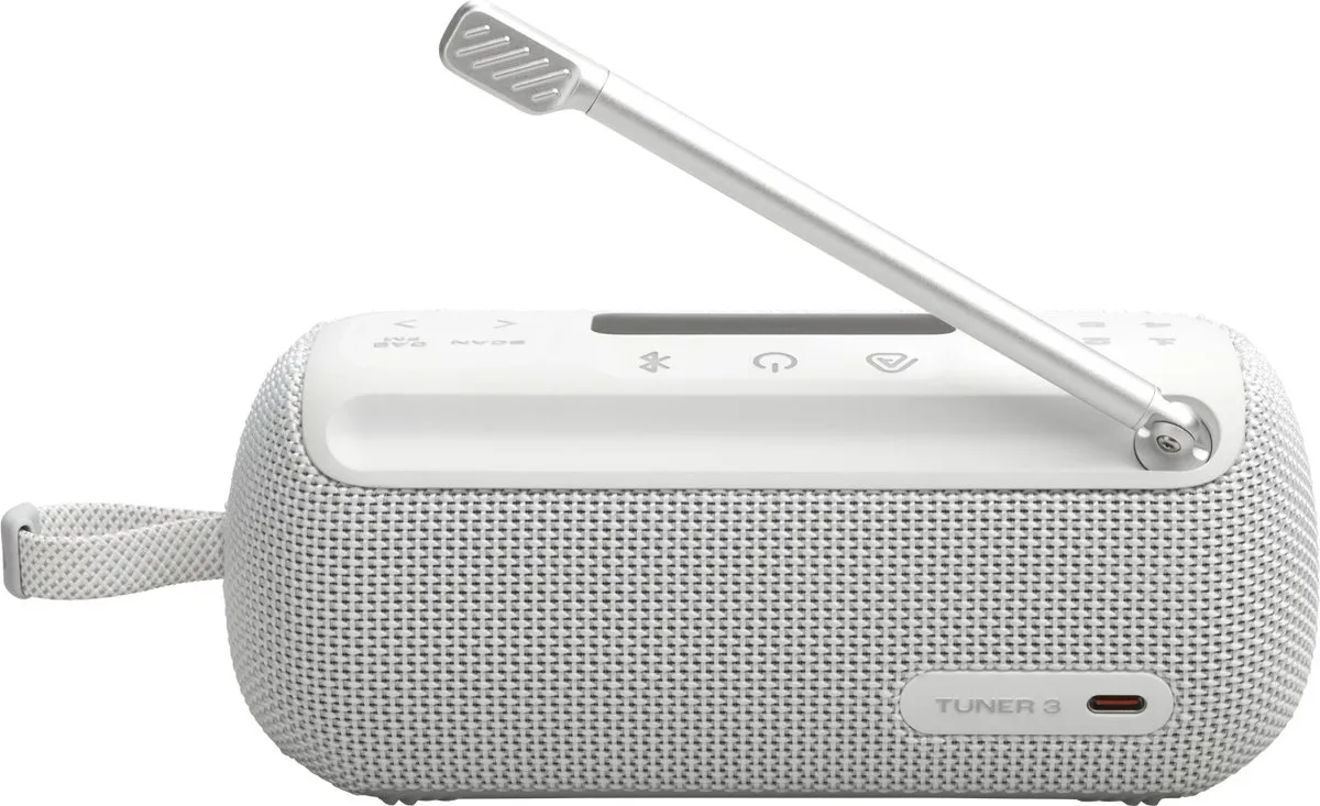 JBL Tuner 3 JBLTUNER3WHT Draagbare DAB/FM-radio - Bluetooth - IP67 - Wit