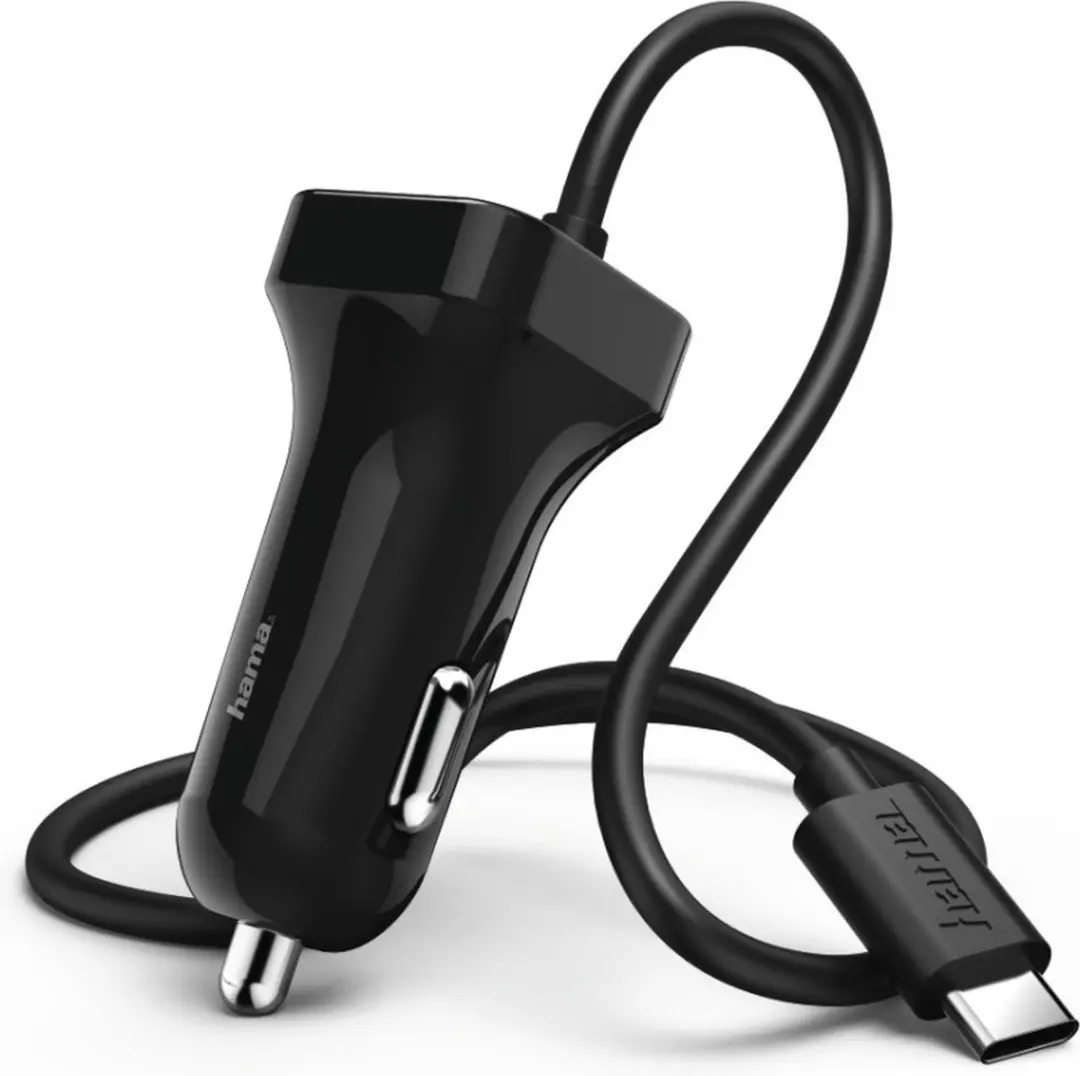 Hama Auto-oplader USB Type-C 2,4A - Zwart