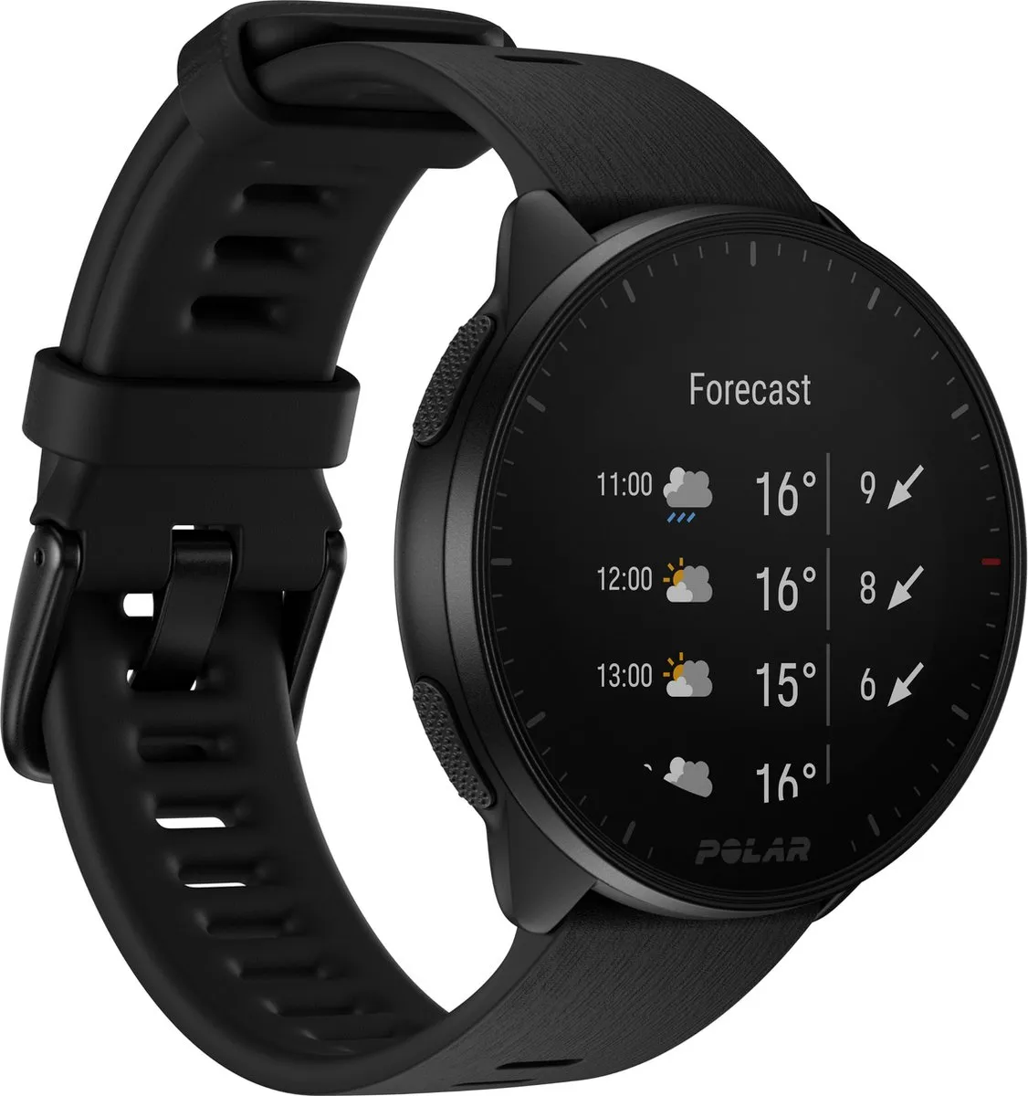 Polar Pacer 900102174 GPS Hardloophorloge - 45mm - Zwart