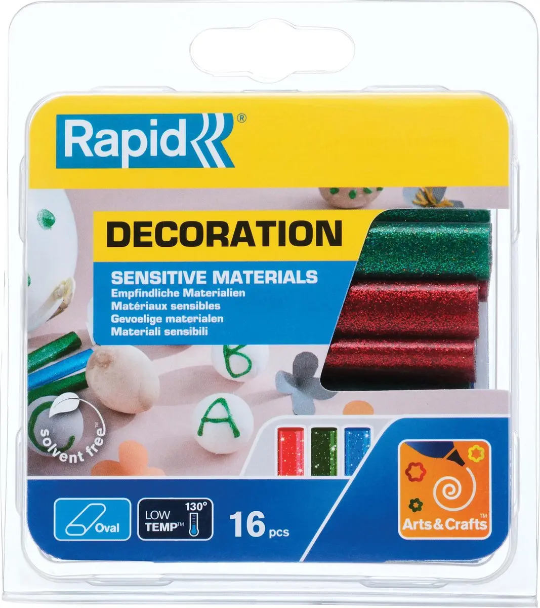 Rapid Ovale Lijmpatronen Glitter 16 Stuks - afbeelding 6 van 6