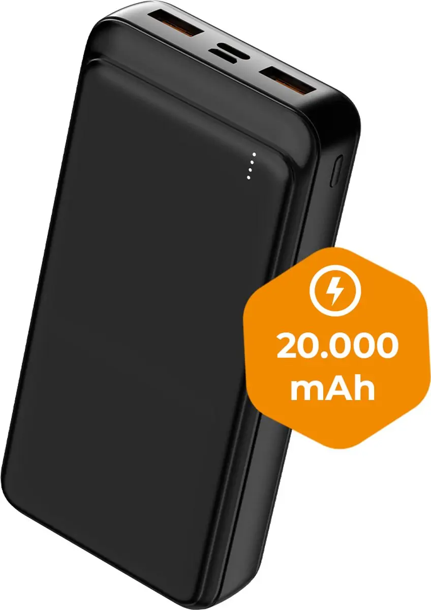 Denver PQC20009 Powerbank 20000mAh - Zwart