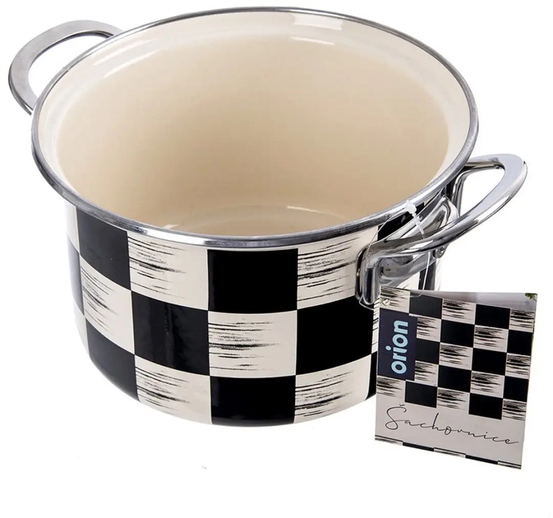 Orion Szachownica Emaljeren Pan 18cm - 2L - Zwart-beige - afbeelding 6 van 6