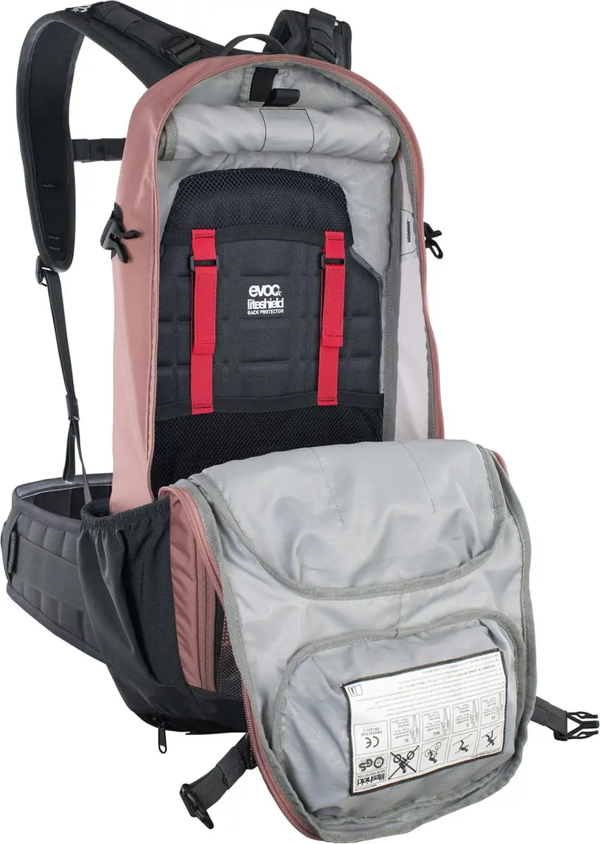 EVOC FR Enduro 16L Rugzak - Oudroze/Carbongrijs