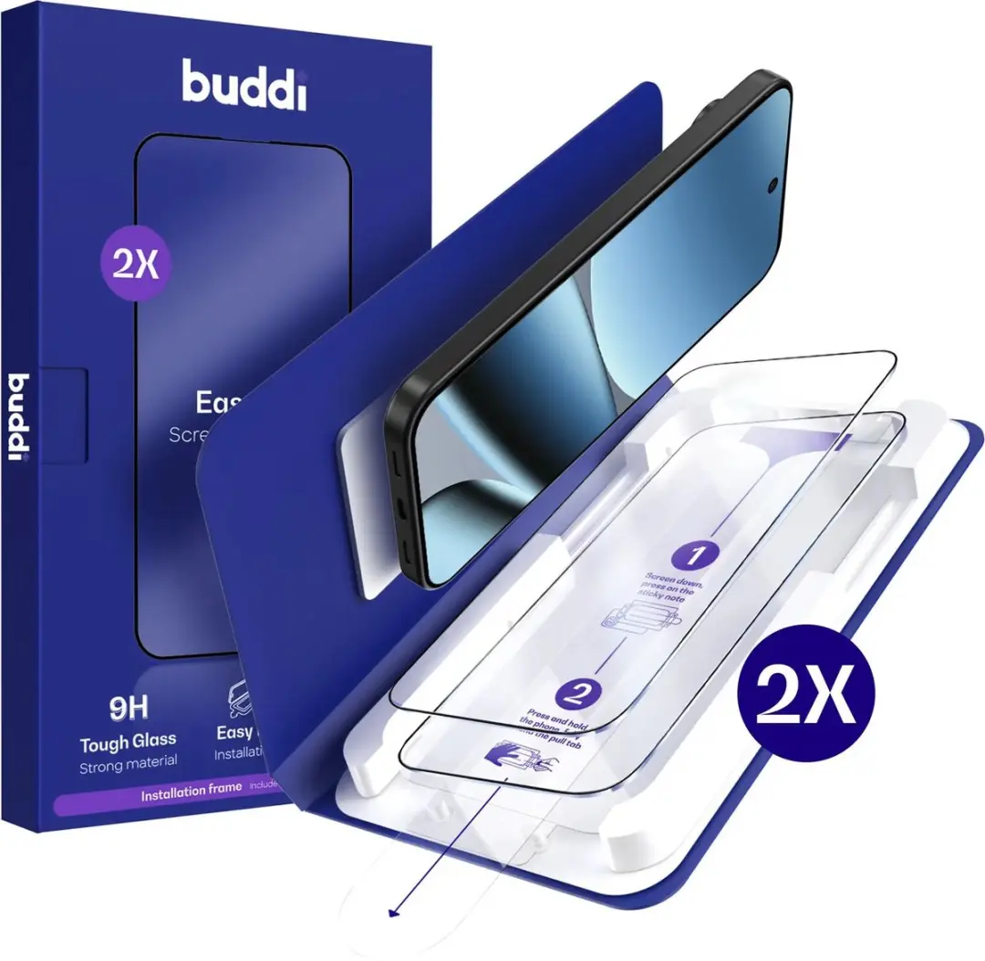 Buddi Screenprotector Google Pixel 11/11 Pro 2 Stuks