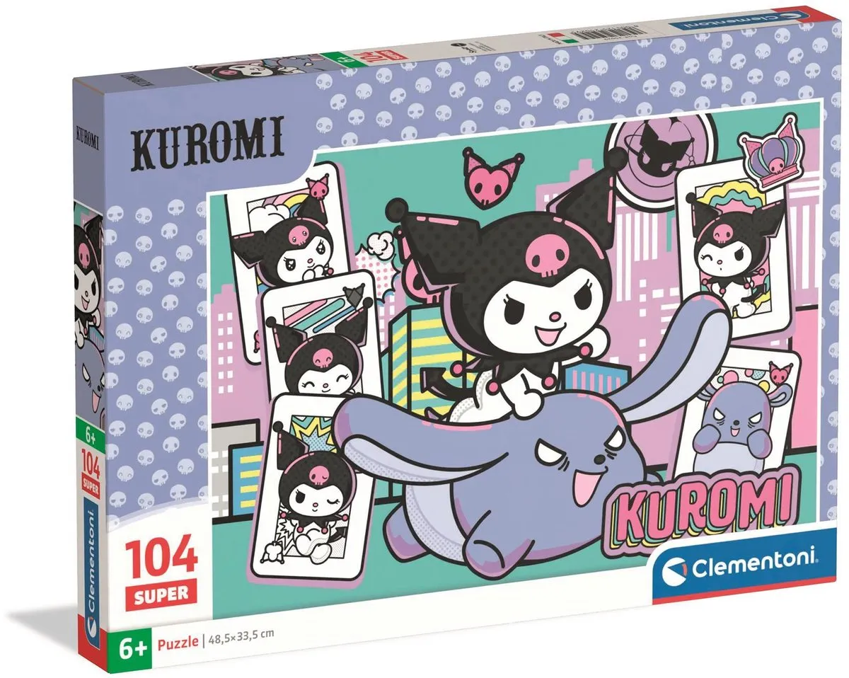 Clementoni Super Kuromi Puzzel 104 Stuks
