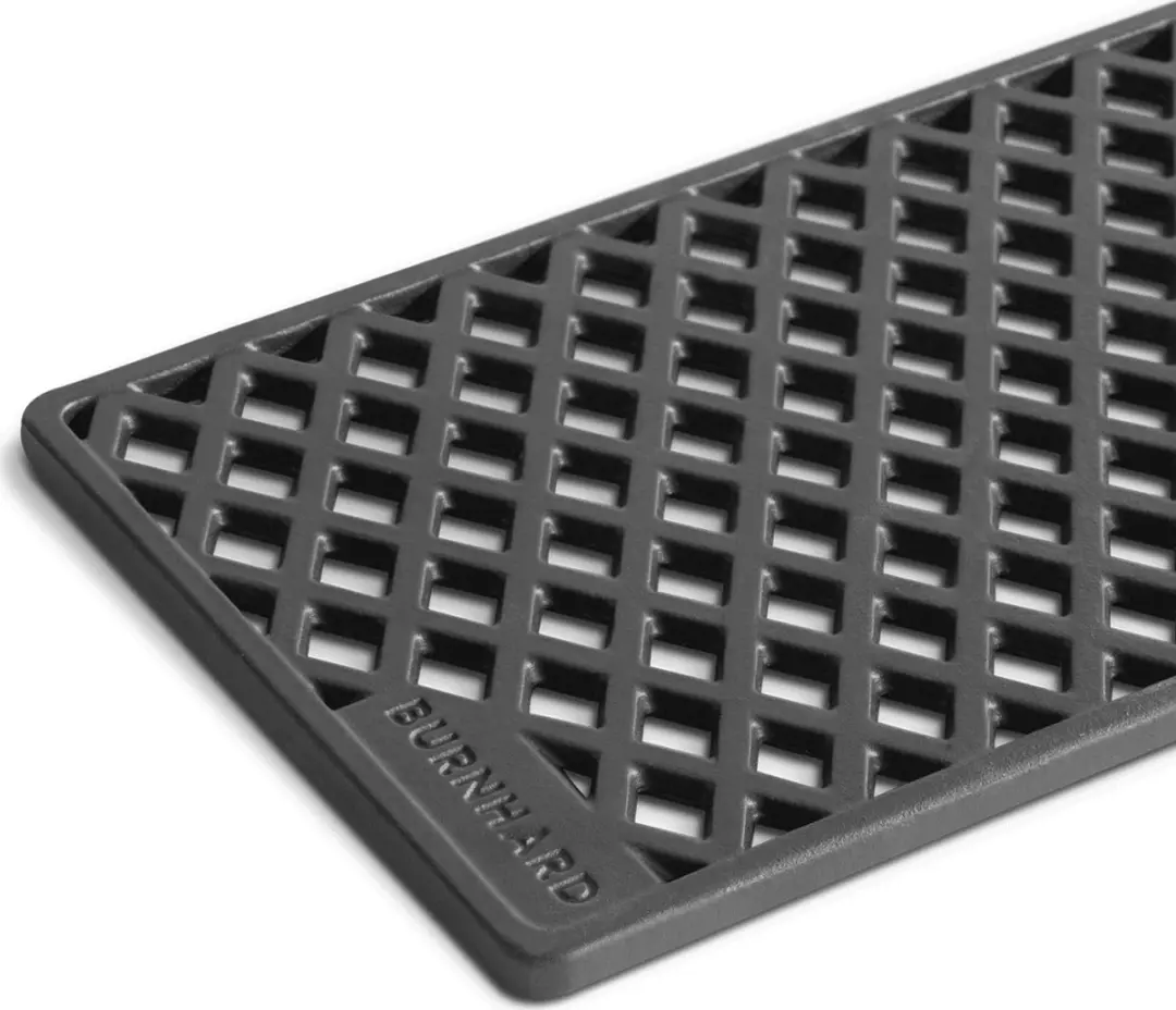 Burnhard Sear Grate 943352 Gietijzeren Bakplaat - 41,5x23,5cm - Zwart
