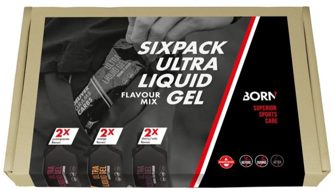 Born Drinkgel Ultra Sinaasappel Granaatappel Kersen Cola - 6 Stuks