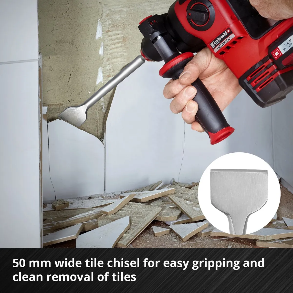 Einhell SDS Plus 4-delige beitelset 250mm - 4 stuks