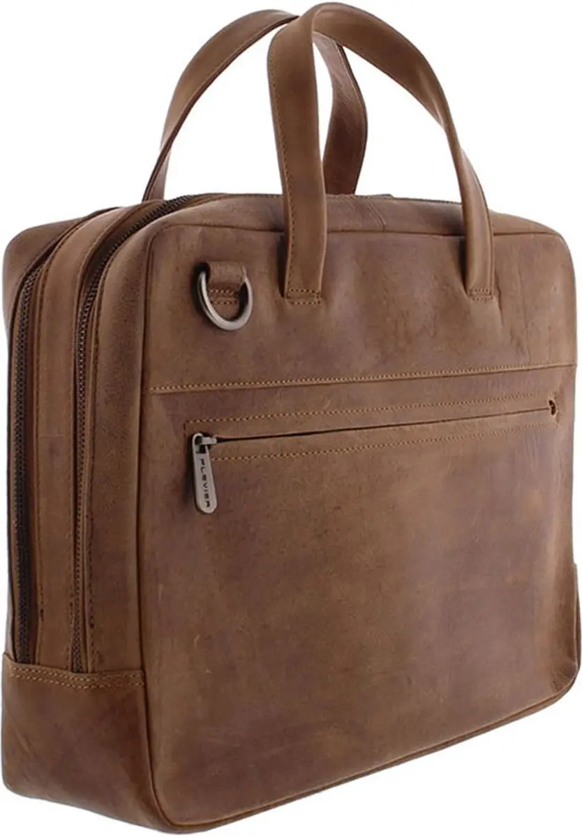 Plevier Midlothian 707-3 Business Tas 14" - Cognac