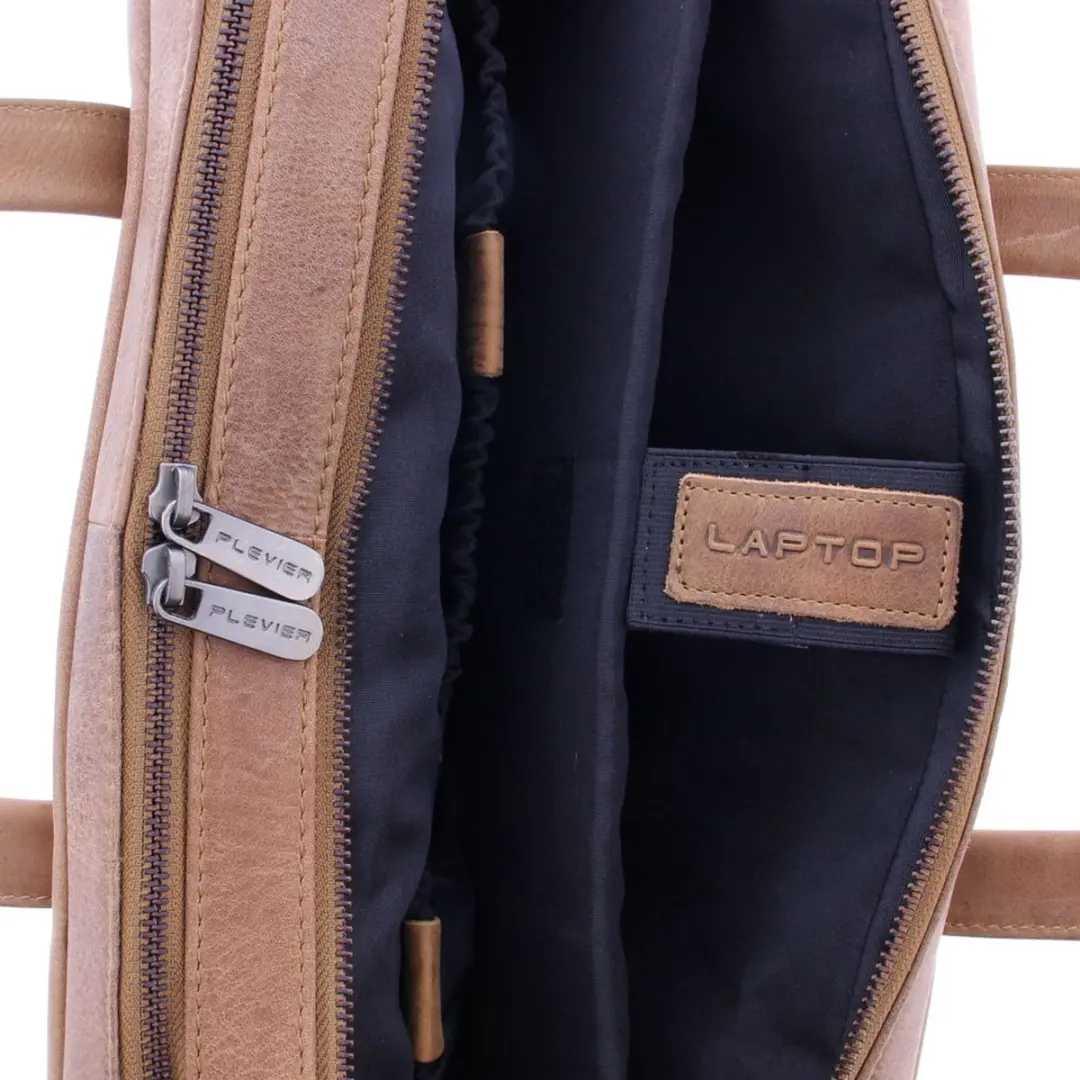 Plevier Midlothian 707-3 Business Tas 14" - Cognac