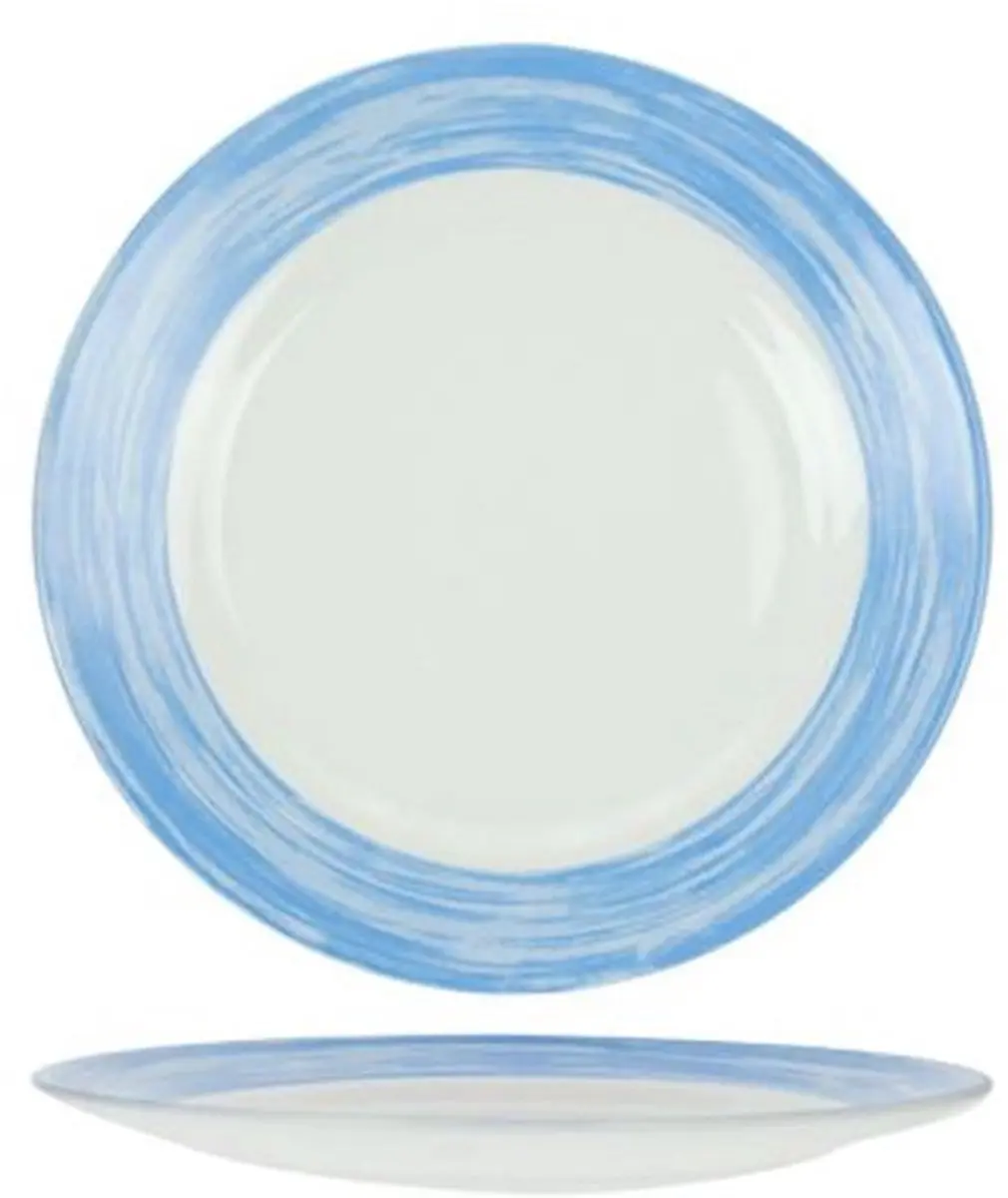 Arcoroc Brush Plat Bord Blauw 25,4cm