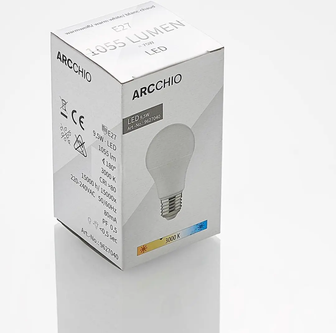 ARCCHIO E27 LED-lamp 9.5W Polycarbonaat - afbeelding 3 van 6