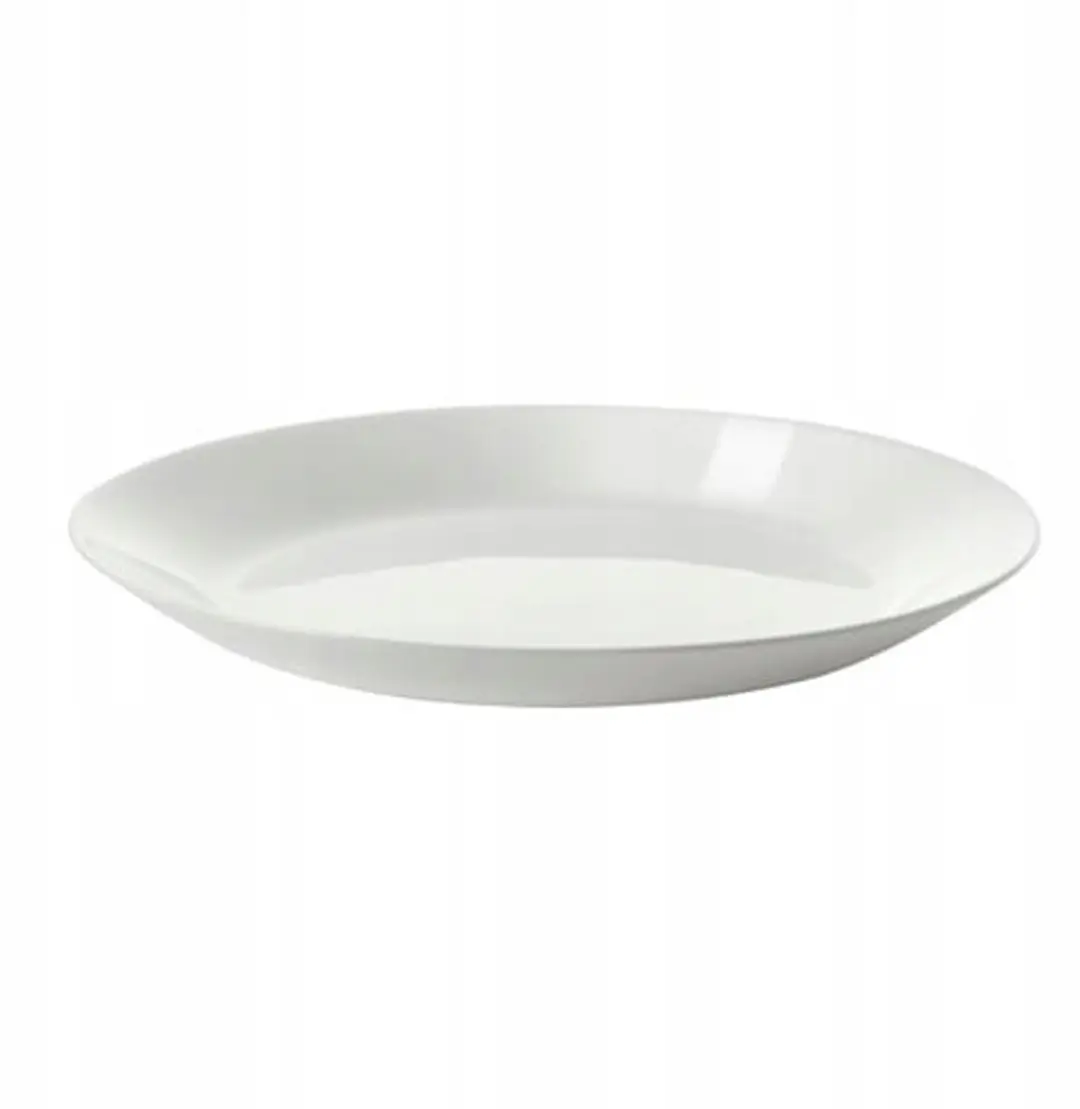 OFTAST Wit Bord van Gehard Glas, 25 cm