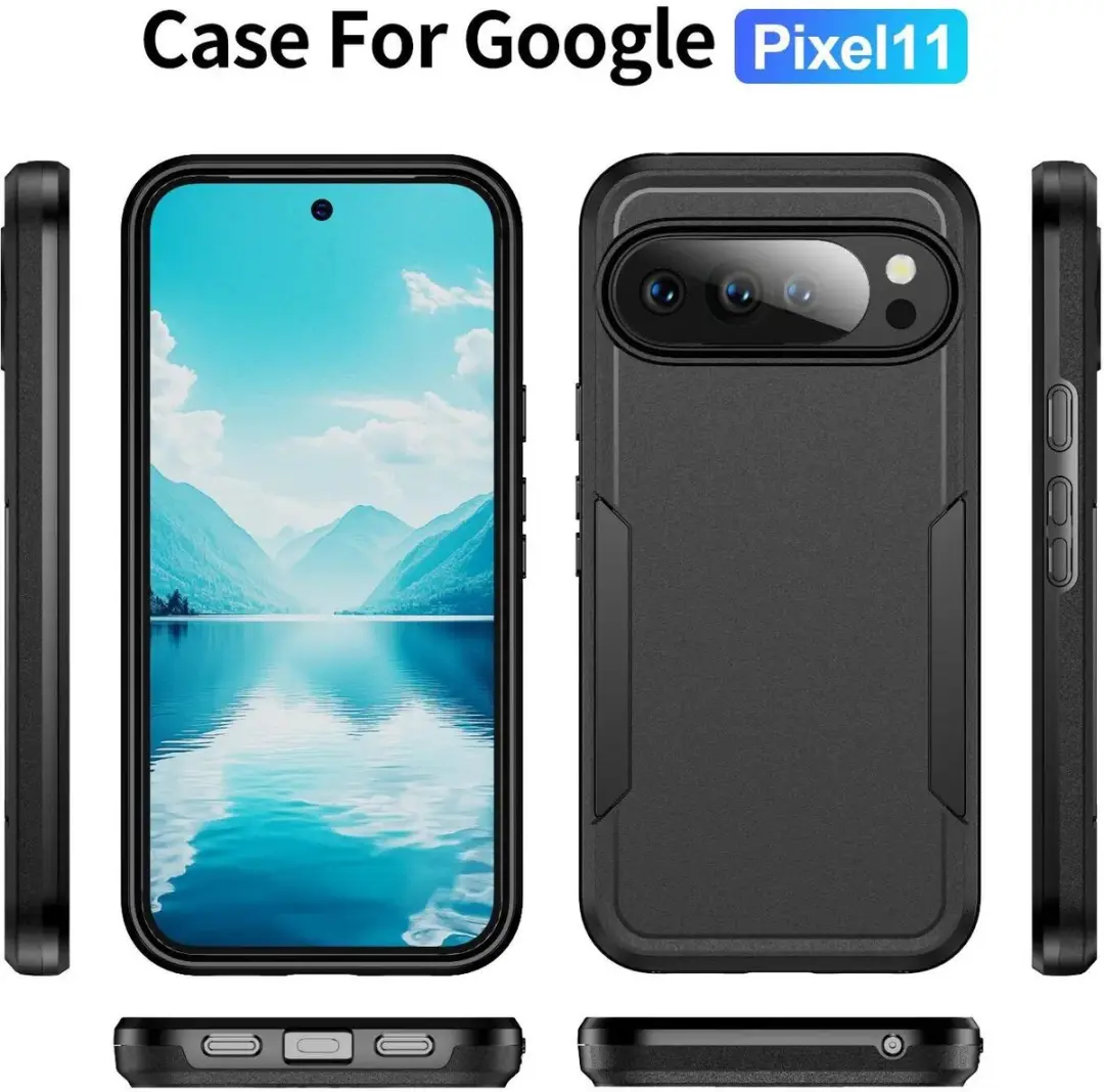 Selected Back Cover Google Pixel 11/11 Pro Rugged Hoesje - Zwart - afbeelding 6 van 6