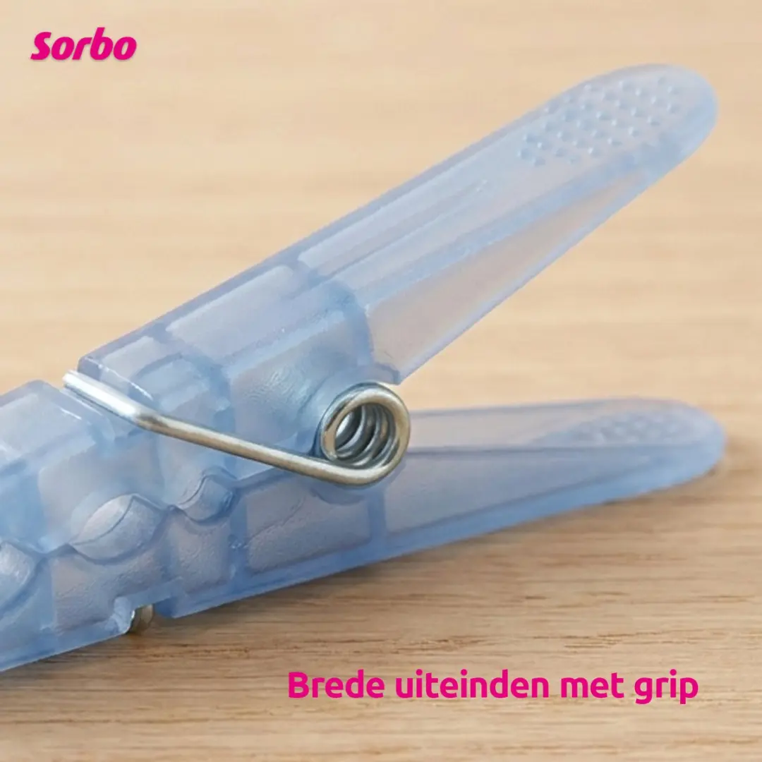 Sorbo Wasknijpers 229116 - 36 Stuks - Blauw/Groen/Grijs