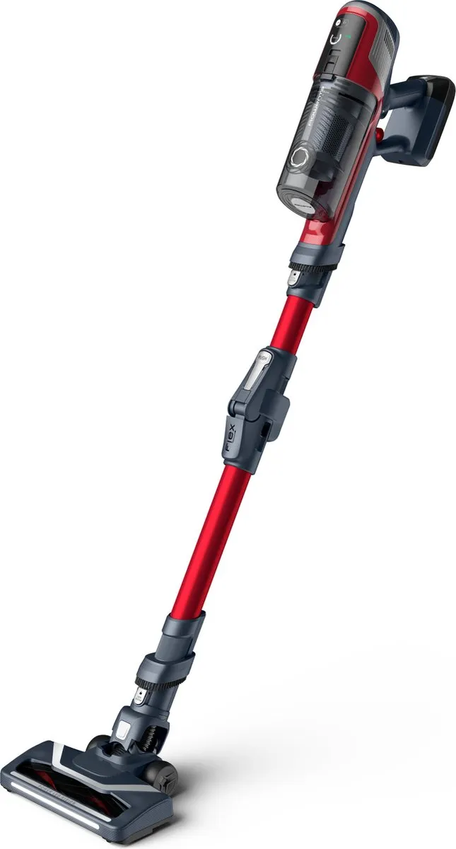 Rowenta RH6471 Steelstofzuiger - 20 Airwatts - Grijs/Rood