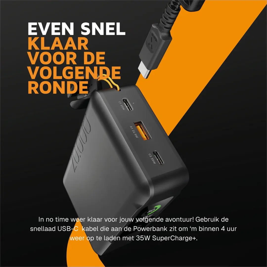 Xtorm NextGen XNG201W35 Powerbank 20.000mAh - 70W - 3x USB - Zwart - afbeelding 4 van 6