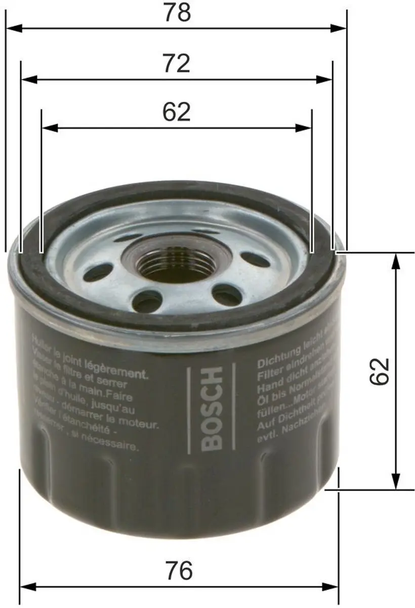 Bosch Oliefilter P7279