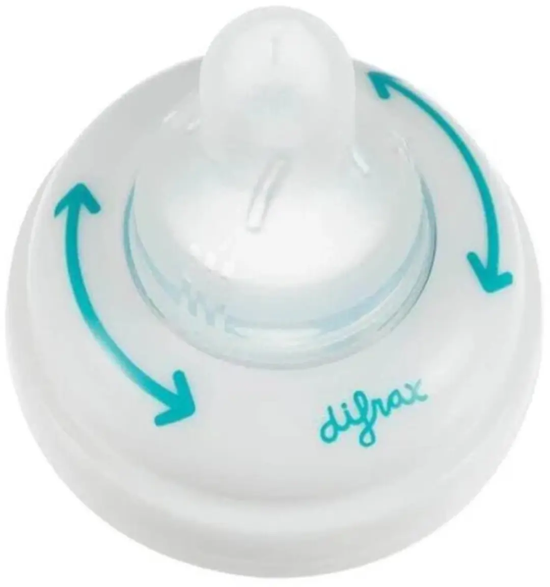 Difrax 1-2-3 Ring Doseerspeen - 2 Stuks - Blauw/Wit