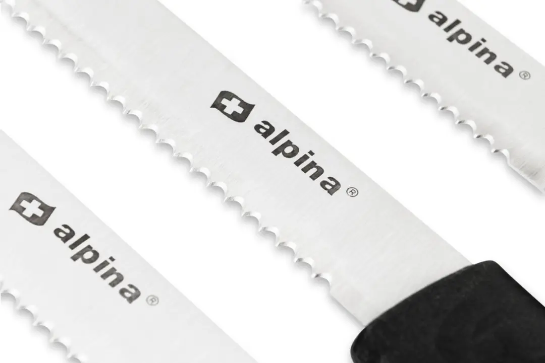 Alpina Steakmessen Set 6-delig 23cm - Zwart