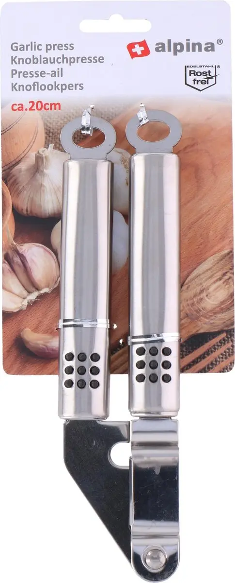 Alpina Knoflookpers RVS 20cm - Zilver
