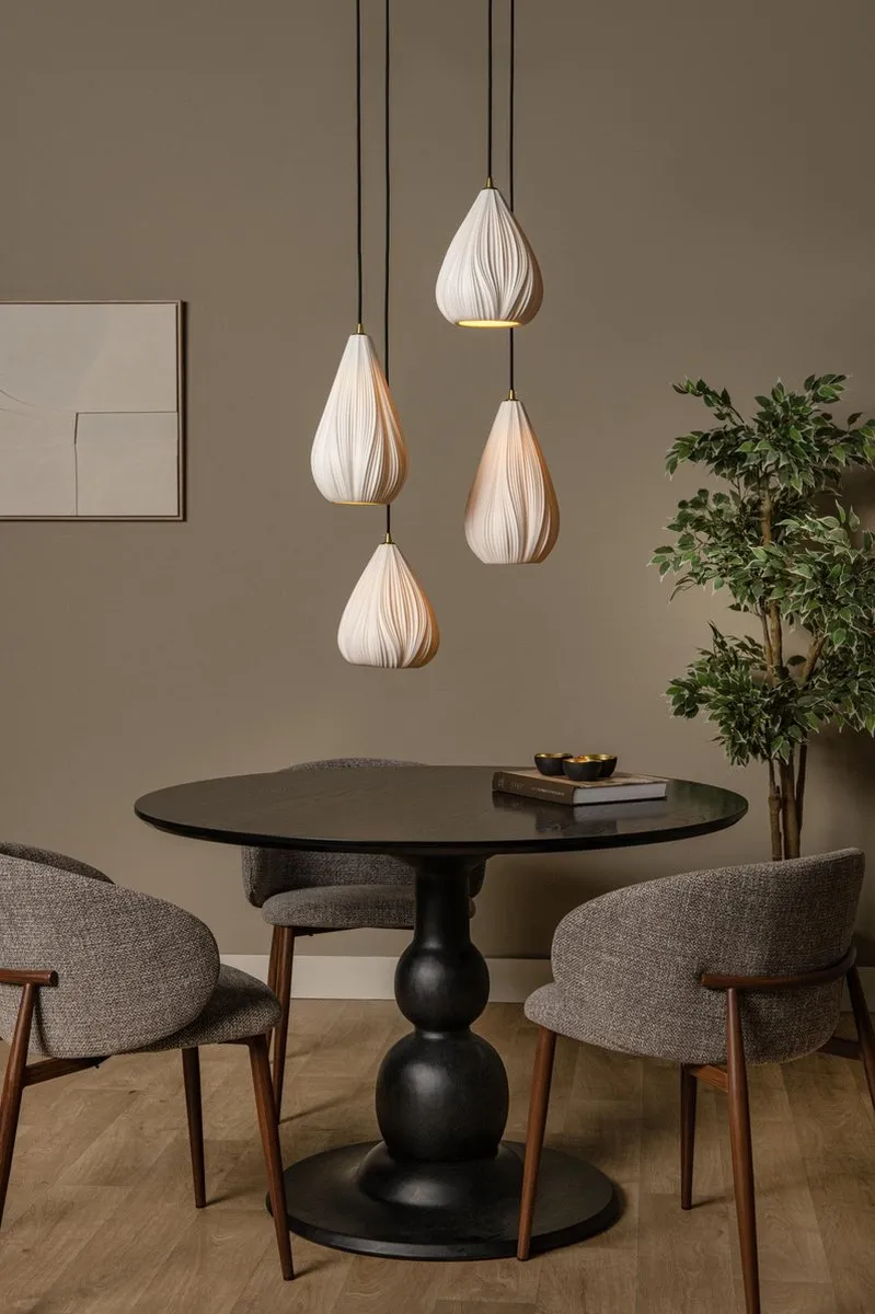 Lucide Cinzia Hanglamp Ø55,5cm - 4xE27 - Wit