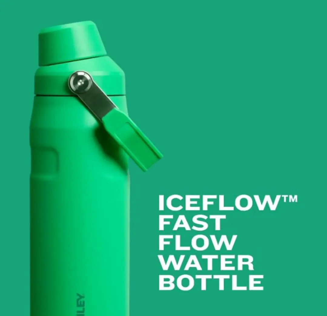 Stanley IceFlow Flip Straw 2.0 Waterfles 1L - Rose Quartz Glimmer